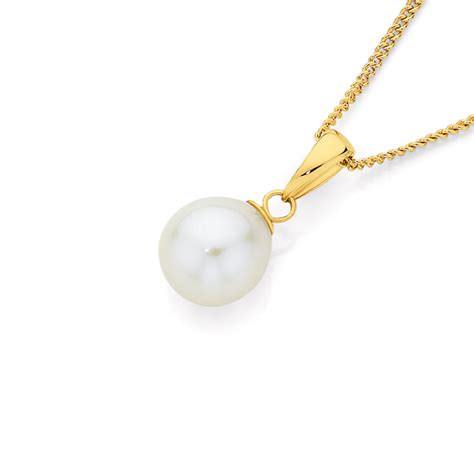 9ct Gold Pearl Pendant | Pendants | Angus and Coote