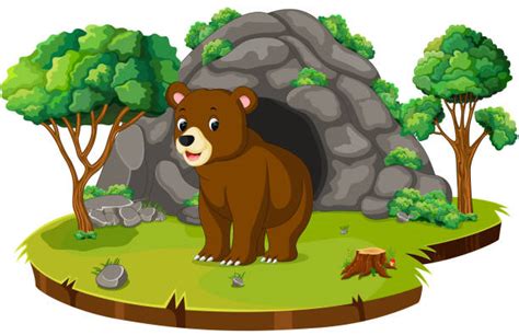 Royalty Free Bear Cave Clip Art, Vector Images & Illustrations - iStock