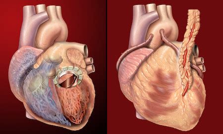Human heart, anterior view, artificial valve, coronary byp… | Flickr