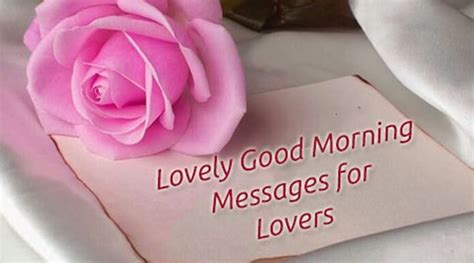 Lovely Good Morning Messages for Lovers