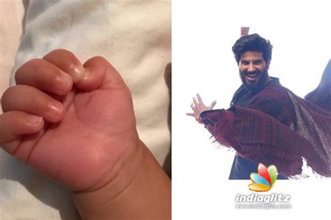 Dulquer Salmaan shares an adorable picture of his little angel - Malayalam News - IndiaGlitz.com