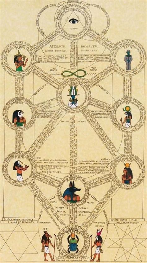 Esoteric tree of life kabbalah Egyptian pantheon | Ancient egypt art, Egypt art, Alchemy symbols