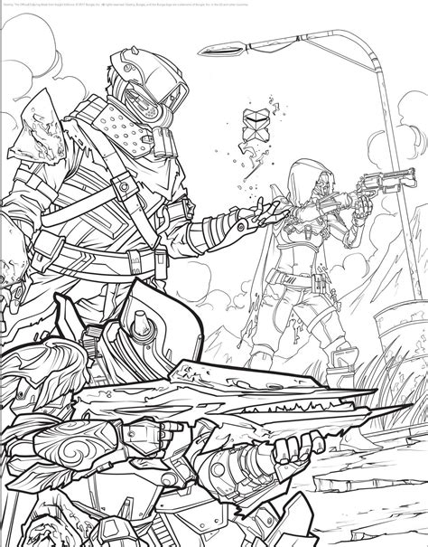 Ahead Of Destiny 2's Release, An Official Destiny Coloring Book Is Coming - GameSpot