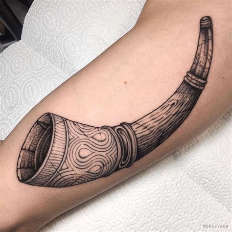 Tattoo uploaded by MonkeyBob Tattoo • Drinking horn. • 1272926 • Tattoodo