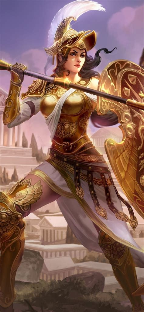 Video Game Smite, Athena (Smite), 828x1792 Phone HD Wallpaper