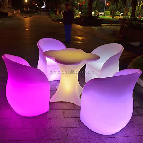 Waterproof Outdoor Glowing Led Light Up Table Patio Furniture - Buy Light Up Patio Furniture,Led ...