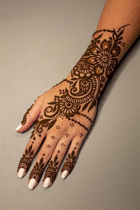 Simple Mehndi Designs For Hands Step By Step