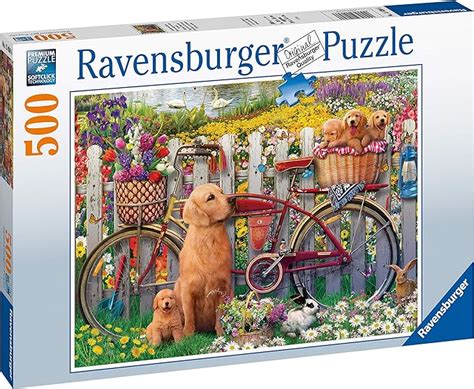 Ravensburger 15036 Cute Dogs in The Garden 500 Piece Puzzle for Adults ...