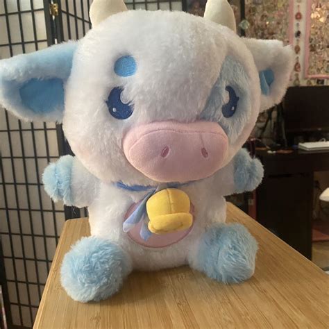 Blueberry cow plush just lived on a shelf for a year... - Depop