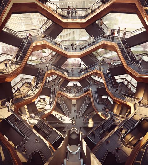 Heatherwick Studio's "Vessel" Will Take the Form of an Endless Stairway ...