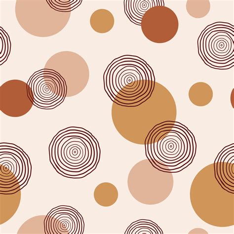 Modern abstract seamless pattern with geometric circles and circles of ...