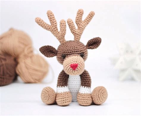 Reindeer Crochet Pattern PDF Crochet Reindeer Amigurumi - Etsy