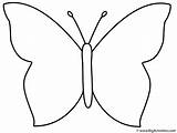 Simple Butterfly Coloring Pages For Kids sketch template