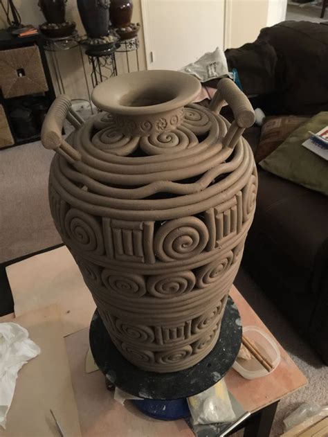 Large negative space coil pot | Coil pottery, Coil pots, Pottery | Coil pottery, Pottery ...