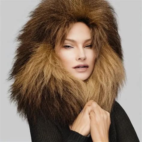 photo of supermodel wearing a hyperrealistic lion ma... | OpenArt