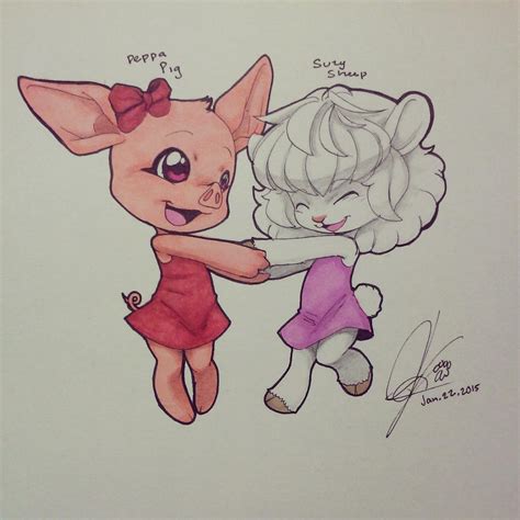 .: Peppa Pig + Suzy Sheep :. by CyanAtlas on DeviantArt