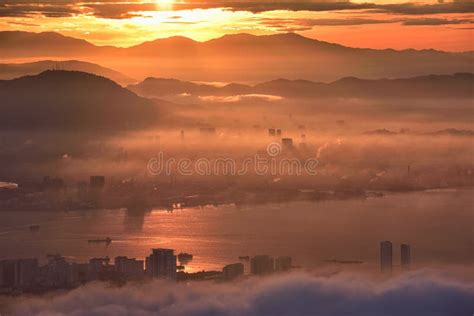 Penang Sunrise stock photo. Image of sunrise, morning - 82520228