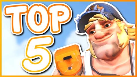 Overwatch - TOP 5 BEST TORBJORN SKINS - YouTube