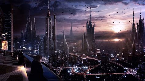 Futuristic City Night Wallpapers - Top Free Futuristic City Night ...