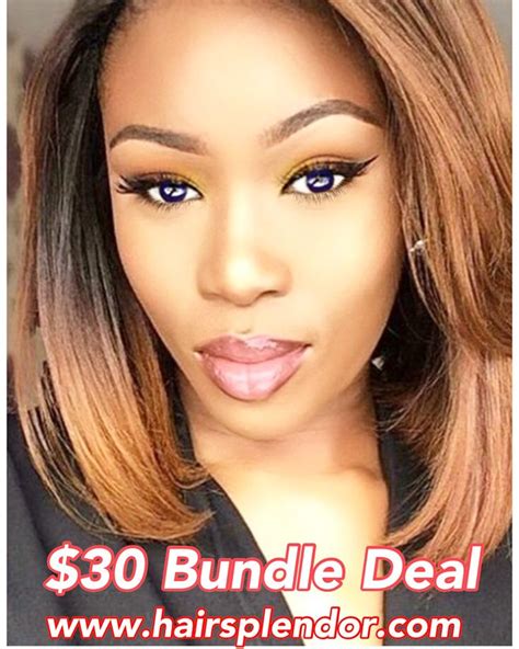 12” Weave Bundled Deal! Synthetic/Human Hair Mix. Visit my online store for this deal AND more ...