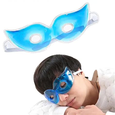 Sleep Mask Ice Compress Gel Relieve Eye Fatigue Remove Dark Circles Eye Gel Cool Headache Relief ...