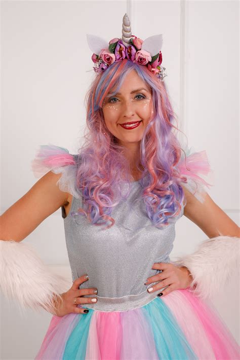 Unicorn Costume Adult Dress up Party Halloween Unicorn Tutu Dress Birthday Costume Party Outfit ...