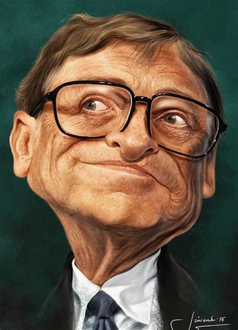 Bill Gates* | Celebrity caricatures, Caricature, Funny caricatures