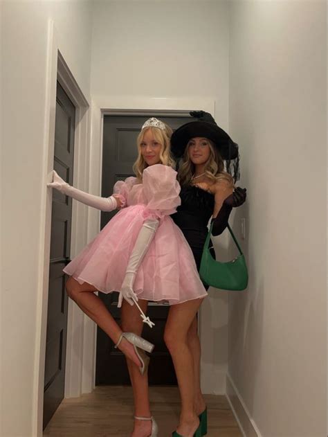 Glinda the Good Witch/Elphaba the Wicked Witch duo besties halloween costume-everything from ...