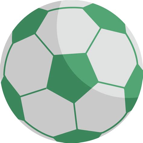 Green soccer ball, illustration, on a white background. 13684300 Vector ...