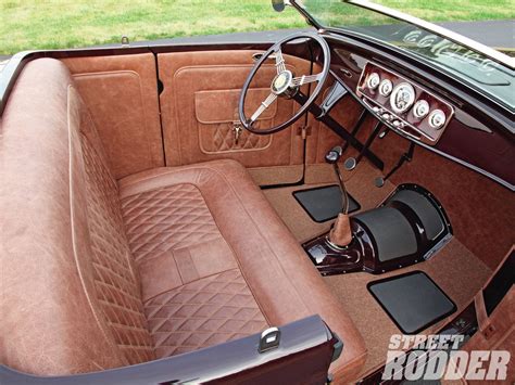 Hot rod interior...refined | Ford roadster, 1932 ford roadster, Custom car interior