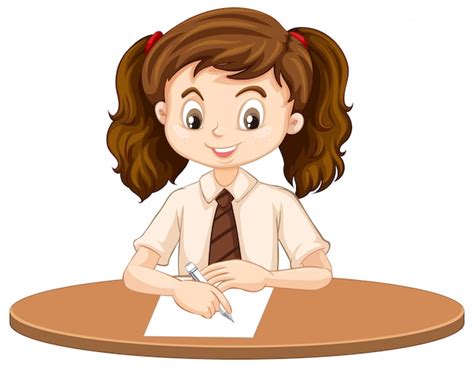 Girl Writing Vectors & Illustrations for Free Download | Freepik