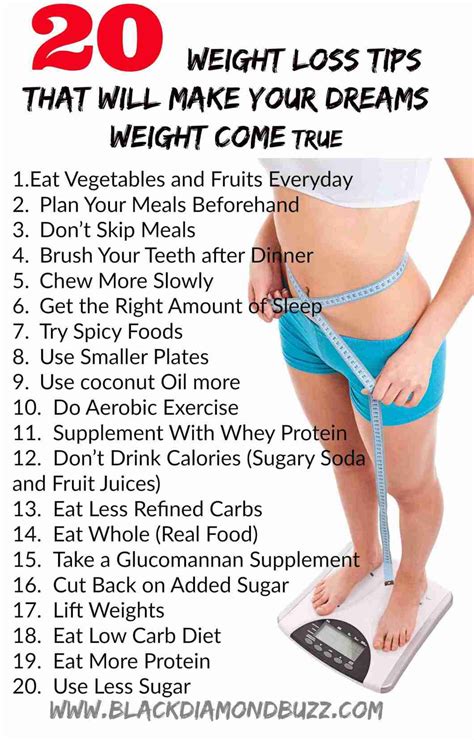 Weight Loss Tips That will Make Your Dreams Weight Come True | BLACKDIAMONDBUZZ