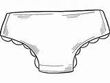 Panties Coloring Page  ColouringPages sketch template
