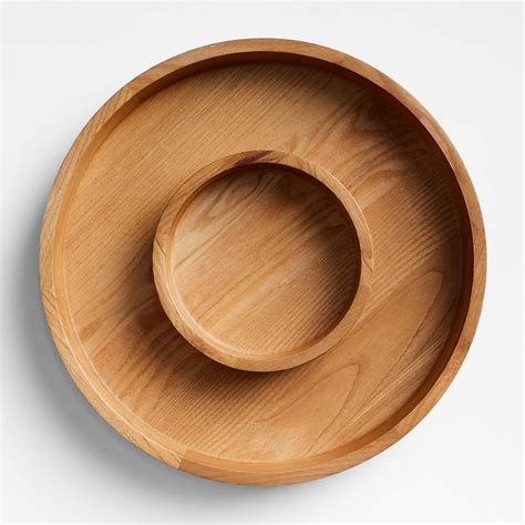 Small Divided Wooden Serving Tray by Molly Baz + Reviews | Crate & Barrel