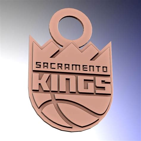 NBA Sacramento Kings Logo Printable and Renderable - 3D Print Model by ...