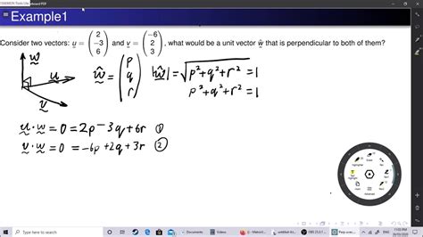 How to find a perpendicular unit vector - YouTube