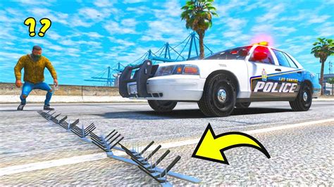 What happens if you SPIKE a Cop?! (GTA 5 Mods Gameplay) - YouTube