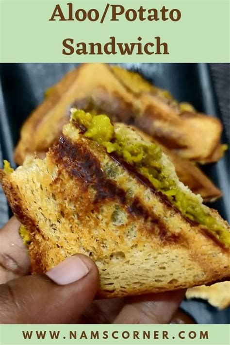 Potato Sandwich Recipe | Aloo Sandwich | Spicy Potato Masala sandwich ...