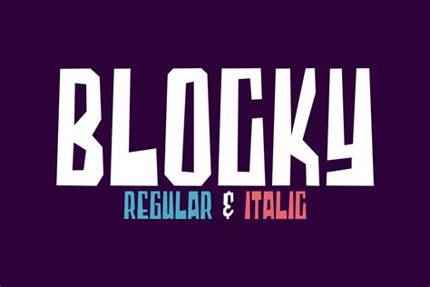 Blocky Font | Garisman Studio | FontSpace