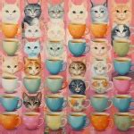 Kitten Tea And Coffee Art Print Free Stock Photo - Public Domain Pictures