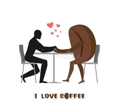 Coffee Lovers. Lover in Cafe Stock Vector - Illustration of cappuccino, glass: 75593242