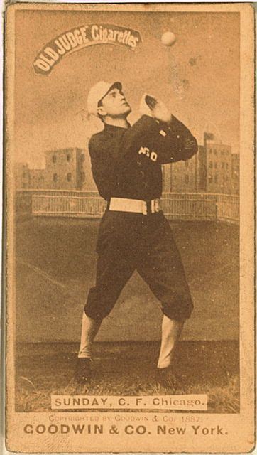 Billy Sunday Baseball Card | Billy Sunday, Chicago White Stockings, baseball card portrait] (LOC ...