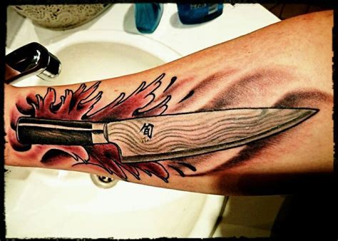 Pin by Jani on Tattoo | Culinary tattoos, Knife tattoo, Chef tattoo