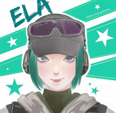 Ela Bosak - fanart by pytho0n | Ela bosak, Fan art, Rainbow six siege anime