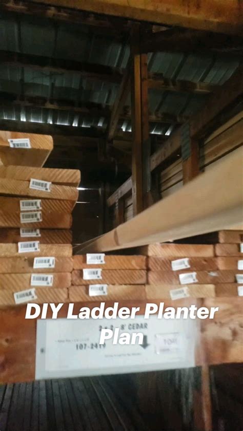 DIY Ladder Planter Plan | Woodworking projects diy, Backyard diy ...