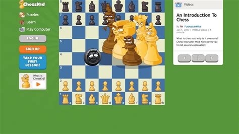 introduction to chess by https://www.chesskid.com/videos/rules-basics ...