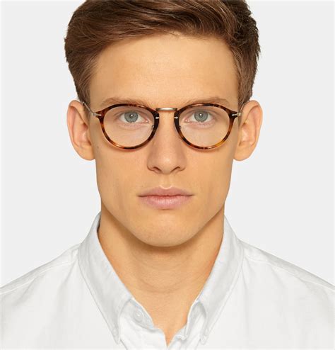 Lyst Persol Round Frame Acetate And Metal Optical | Free Nude Porn Photos