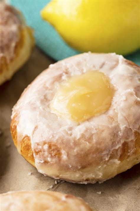 Lemon Filled Doughnuts - Cafe Delites