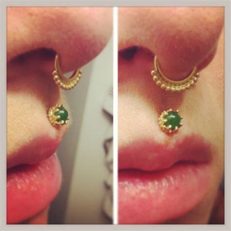 philtrum piercing on Tumblr