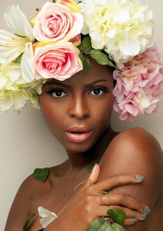 Natural Hair Bride, Natural Hair Styles, Floral Hair, Floral Crown, Ben Johnson, Afro, Flower ...